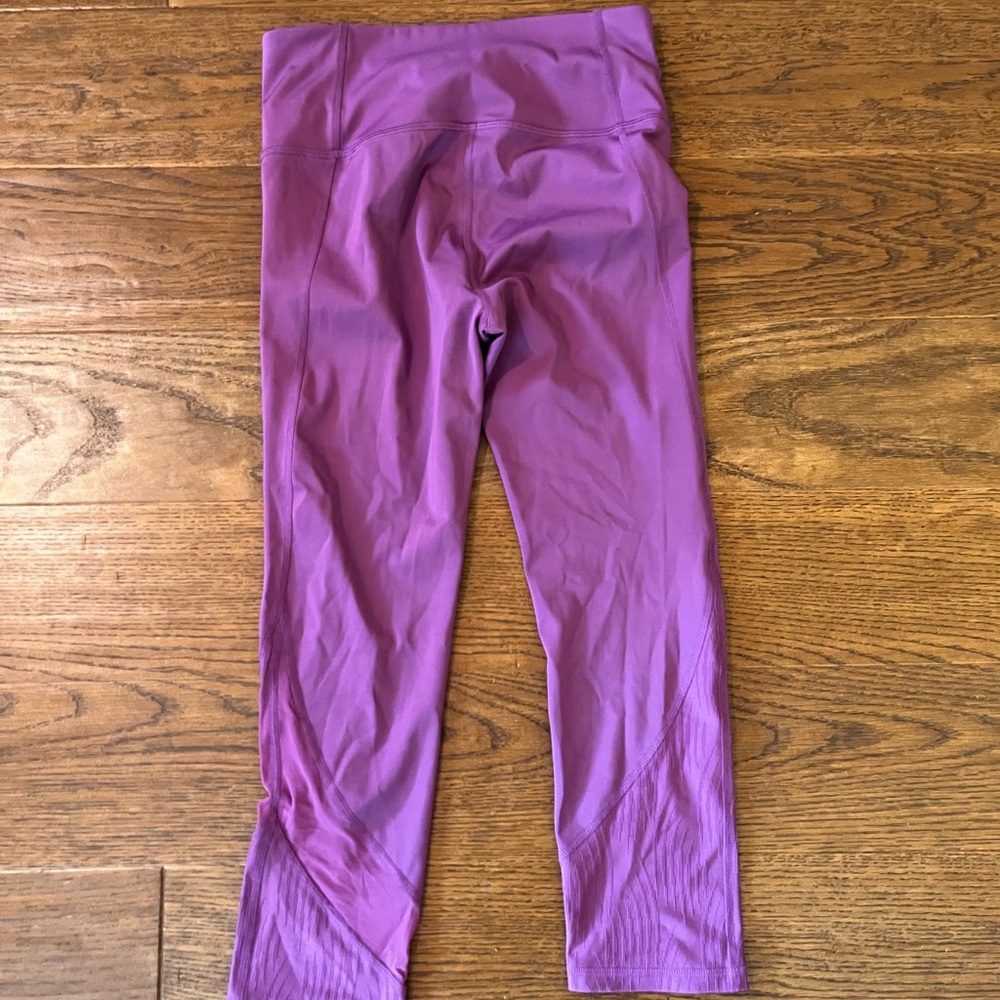 Under Armour Kids Vibrant Purple Leggings - Picture 2 of 4